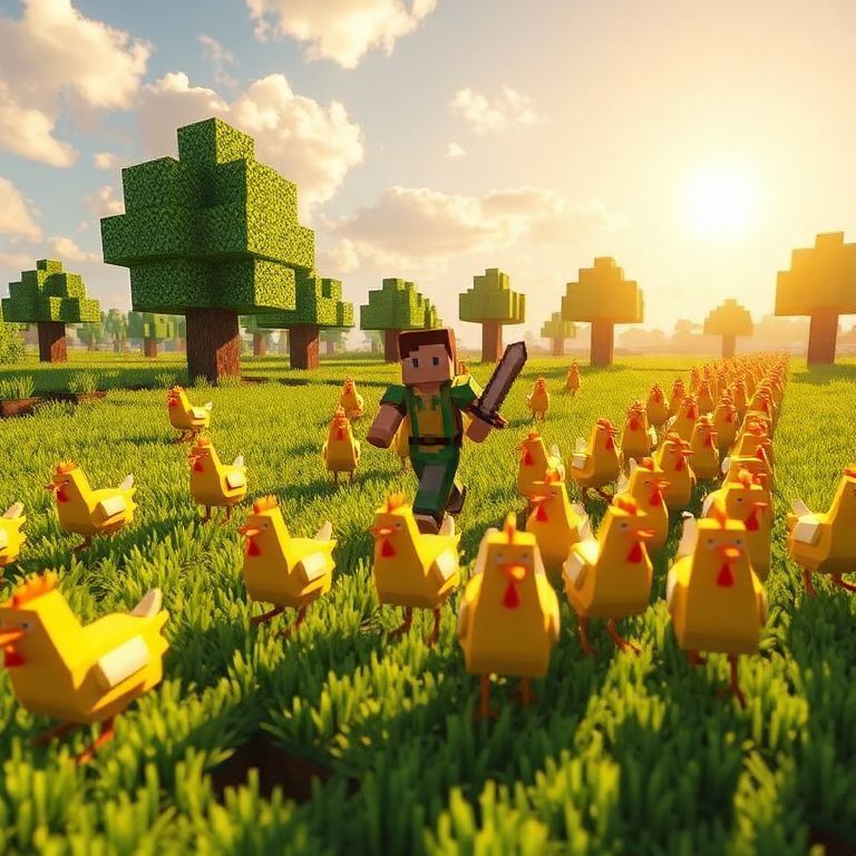 what do chickens follow in minecraft